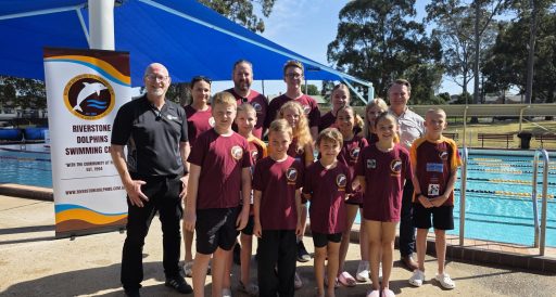 Riverstone Dolphins Celebrate with MP Warren Kirby and Mayor of Blacktown City Council, Clr Brad Bunting
